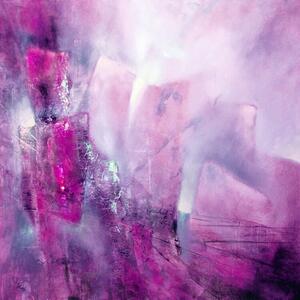 Ilustrare the bright side - pink with a hint of purple, Annette Schmucker, (40 x 40 cm)