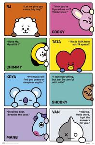 Poster BT21 - Characters, (61 x 91.5 cm)