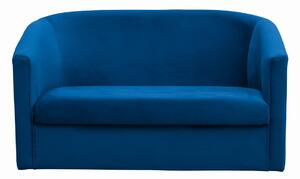 Canapea fixă Fretta catifea Dark Blue 2 locuri