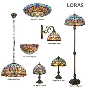 Brilagi - Plafonieră Tiffany cu vitralii LORAS 2xE27/60W/230V