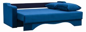 Canapea extensibilă cu spatiu depozitare Amias catifea Dark Blue