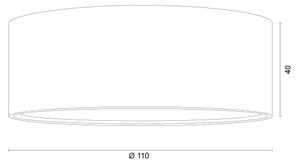 Argon 8916 - Plafonier ELORA, 1x soclu GX53 (7 W, 230 V), diametru 11 cm, culoare teracotă