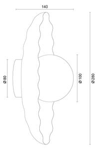 Argon 8934 - Aplică de perete BOLL 1xG9/6W/230V, alb