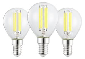 Set de 3 becuri LED Vintage P45 E14/2,2W/230V 2700K - Eglo 110441
