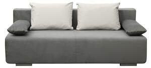 Canapea extensibilă cu spatiu depozitare Georgia Grey White