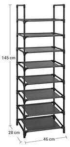 Pantofar, Songmics, Negru, 46x28x145 cm