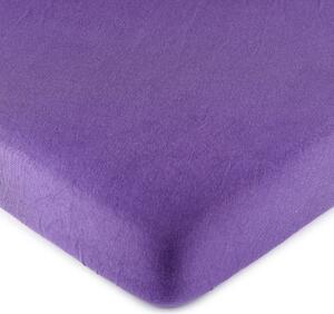 Cearşaf 4Home jersey, violet, 140 x 200 cm