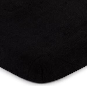 Cearșaf 4Home, din bumbac fin, negru, 140 x 200 cm