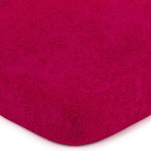 Cearșaf de pat 4Home frotir, roz, 180 x 200 cm, 180 x 200 cm