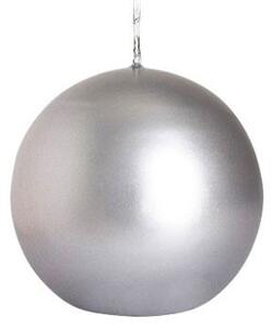 Lumanare sfera, argintie, SK80-271