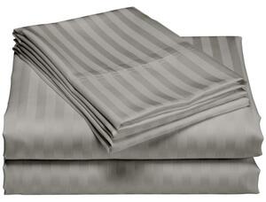 Cearceaf de pat damasc 160x240 cm, gri antracit