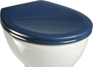 Capac WC ADOB Limone, închidere simplă, albastru închis 44x38 cm