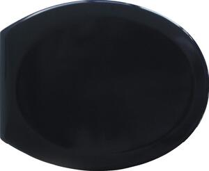 Capac WC ADOB Limone, închidere simplă, negru 44x38 cm