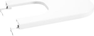 Capac bideu Roca The Gap duroplast, închidere simplă, alb 58x35 cm