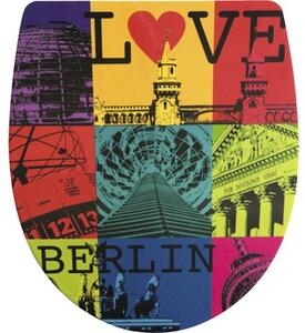 Capac WC ADOB Imola Love Berlin închidere lentă 45-46,5x38,5 cm