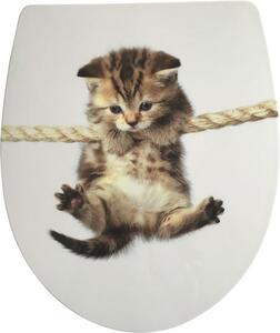 Capac WC ADOB Imola model pisică, închidere lentă, 44,5-46,5x38,5 cm