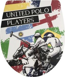 Capac WC ADOB Imola United Polo, închidere lentă, 45-46,5x38,5 cm