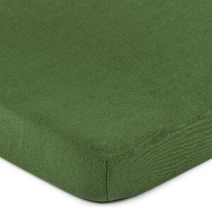 Cearşaf 4Home jersey, verde măsliniu, 160 x 200 cm