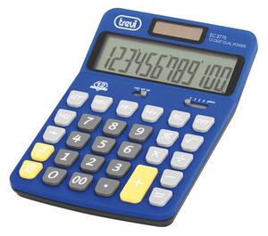 Calculator de birou EC 3775, 12 digit, baterie+solar, albastru, Trevi