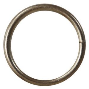 Set 10 inele galerie metal fi19 mm cu clips - auriu antic