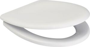 Capac WC suspendat Delfi duroplast, închidere simplă, alb 44x36 cm