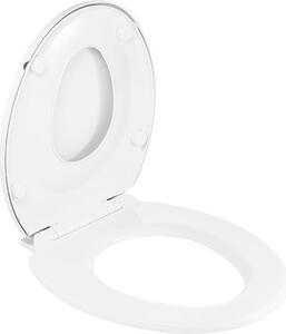 Capac WC pentru copii Family polipropilenă închidere lentă alb 43-44x38,5 cm