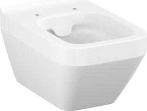 Vas WC suspendat Cersanit Crea Clean On, rectangular, evacuare orizontală, alb