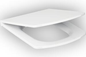 Capac WC Easy duroplast, închidere lentă, alb 44,5x36 cm