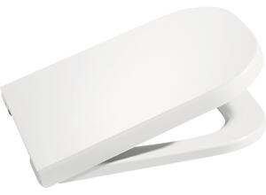Capac WC Roca The Gap duroplast, închidere lentă, alb 45,3x35 cm