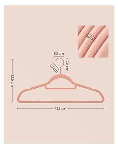 Set 30 umerase, Songmics, 43.5 cm, CRF21PK30, Roz