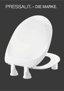 Capac WC PRESSALIT Projecta Pro + 50mm, închidere simplă, alb