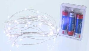 Ghirlanda luminoasa decorativa 50 micro LED-uri albe cu luminozitate ridicata lumina alb cristal WELL
