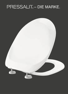 Capac WC PRESSALIT Projecta Pro, închidere simplă, alb