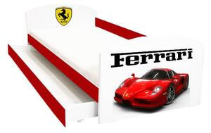 Pat copii Ferrari cu sertar 144x75
