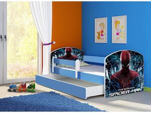 Pat copii cu sertar si saltea Spider-Man Uimitorul si protectie anticadere