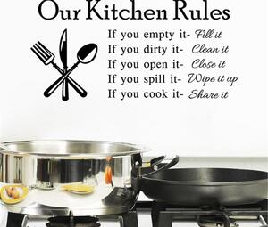 Sticker perete Our Kitchen Rules