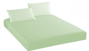 Husa pat tricot cu elastic saltea 140x200cm, verde