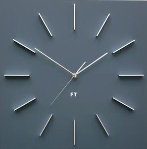 Ceas de perete design Future Time FT1010GY Square grey, 40 cm