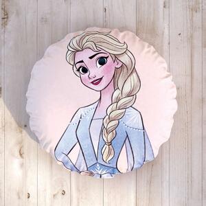 Pernuta decorativa rotunda, cu 2 fete, Tac Disney, Frozen 2 Elsa&Ana