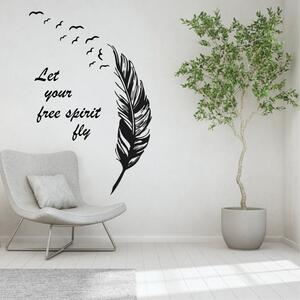 Sticker perete Let your free spirit fly