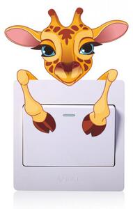 Sticker intrerupator girafa 9 x 10 cm