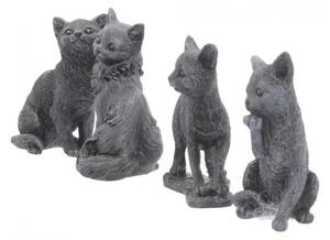 Set patru statuete Pisicute norocoase 9 cm