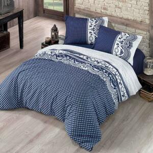 Lenjerie de pat din bumbac Canzone albastră, 200 x 200 cm, 2 buc. 70 x 90 cm, 200 x 200 cm, 2 buc. 70 x 90 cm