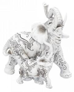 Statueta elefanti henna Happiness 17 cm
