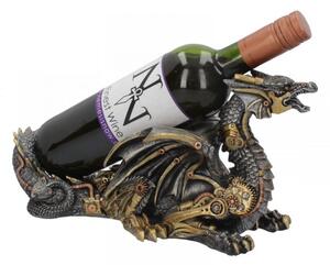Suport sticle de vin dragon steampunk Gardianul Licorilor 32 cm