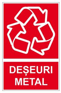 Sticker indicator Deseuri metal