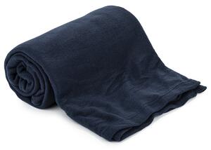 Pătură fleece UNI, albastru închis, 150 x 200 cm