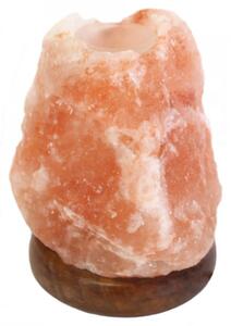 Lampa aromaterapie cu cristal de sare roz de Himalaia 17cm