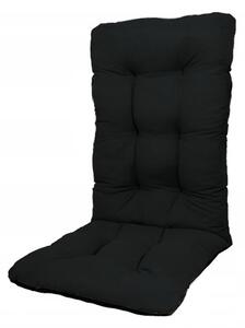 Perna pentru scaun de casa si gradina cu spatar, 48x48x75cm, culoare negru