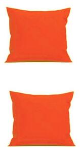 Set 2 Perne decorative patrate, 40x40 cm, pentru canapele, pline cu Puf Mania Relax, culoare orange